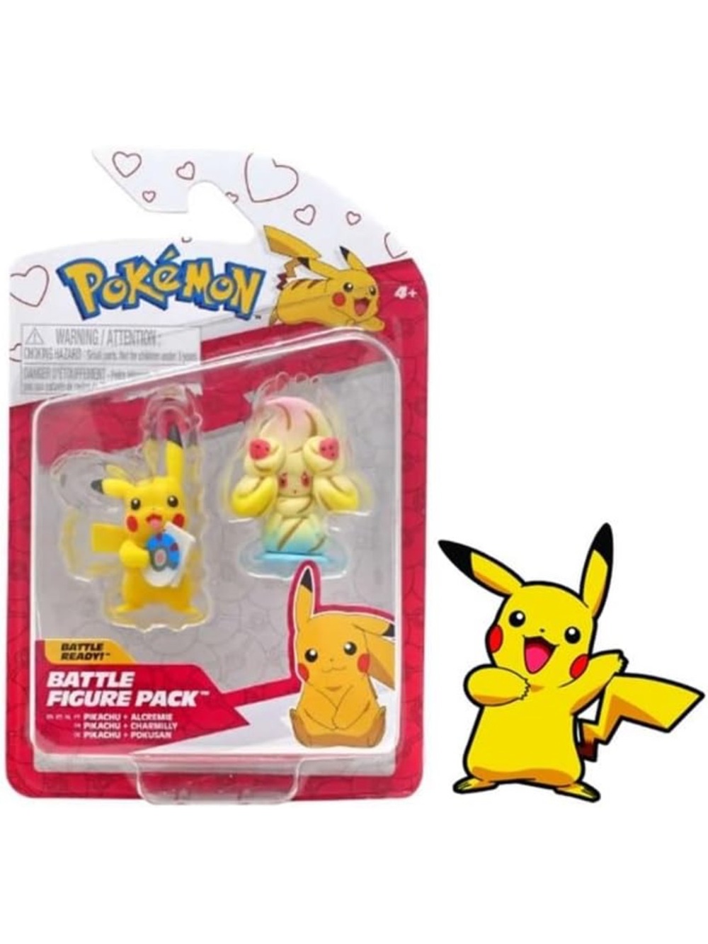 Pikachu & Alcremie Battle Figure Pack - Yellow